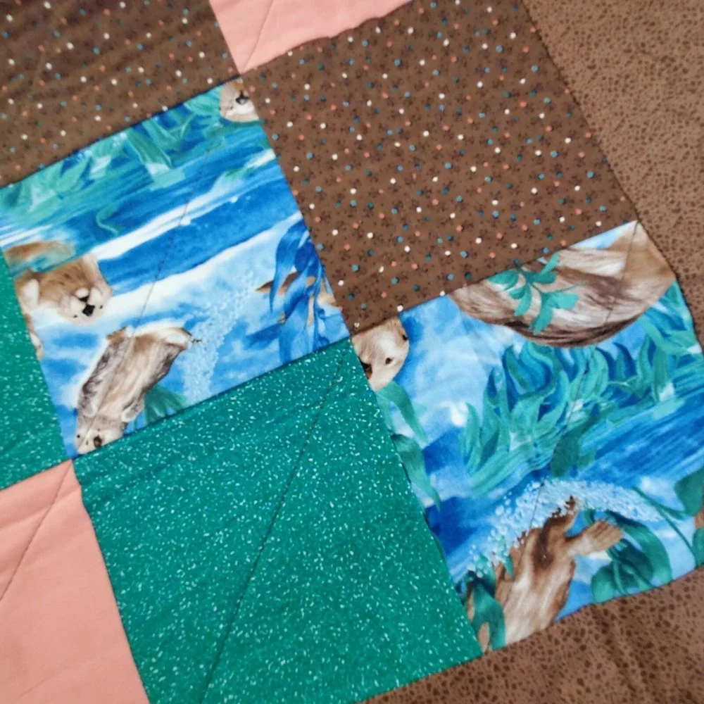 Friendship Star Quilters Wall Hanging Finished Quilt Square Beavers 35